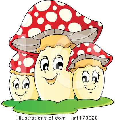Mushrooms Clipart #1170020 by visekart