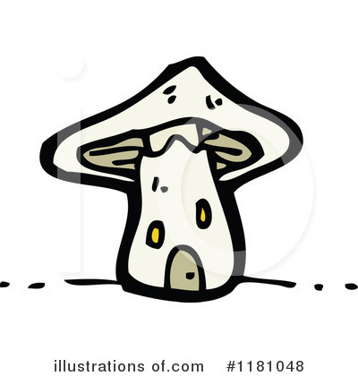 Royalty-Free (RF) Mushroom Clipart Illustration by lineartestpilot - Stock Sample #1181048