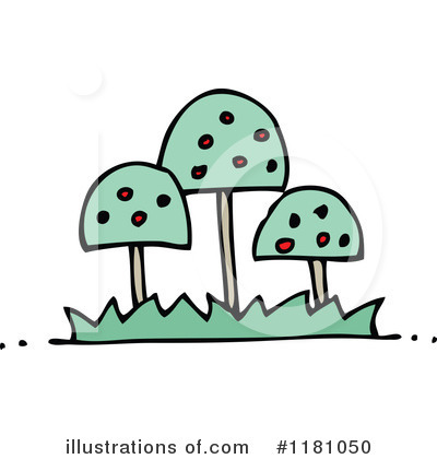 Royalty-Free (RF) Mushroom Clipart Illustration by lineartestpilot - Stock Sample #1181050