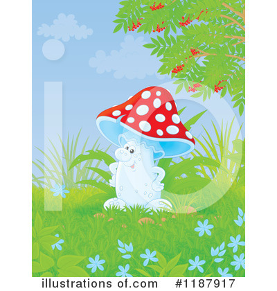 Royalty-Free (RF) Mushroom Clipart Illustration by Alex Bannykh - Stock Sample #1187917