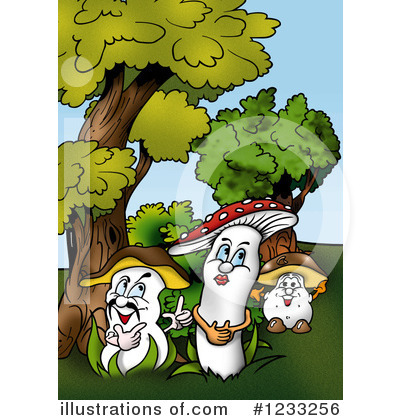Royalty-Free (RF) Mushroom Clipart Illustration by dero - Stock Sample #1233256