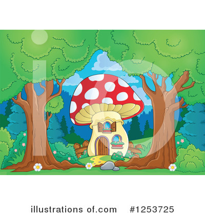 Mushrooms Clipart #1253725 by visekart