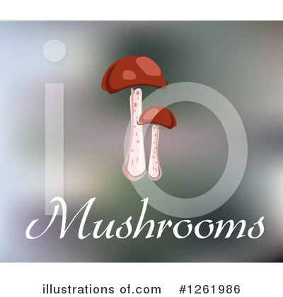 Royalty-Free (RF) Mushroom Clipart Illustration by Vector Tradition SM - Stock Sample #1261986