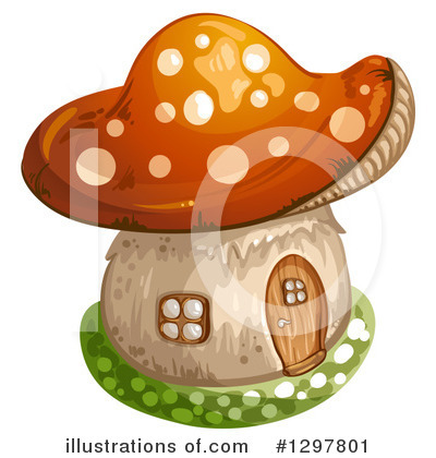 Royalty-Free (RF) Mushroom Clipart Illustration by merlinul - Stock Sample #1297801