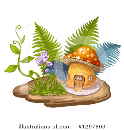 Royalty-Free (RF) Mushroom Clipart Illustration by merlinul - Stock Sample #1297803