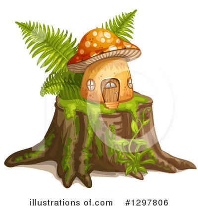 Royalty-Free (RF) Mushroom Clipart Illustration by merlinul - Stock Sample #1297806