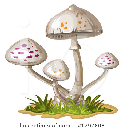 Royalty-Free (RF) Mushroom Clipart Illustration by merlinul - Stock Sample #1297808