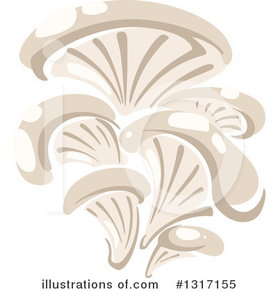 Mushrooms Clipart #1317155 by Vector Tradition SM