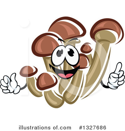 Royalty-Free (RF) Mushroom Clipart Illustration by Vector Tradition SM - Stock Sample #1327686