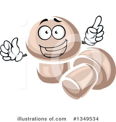 Royalty-Free (RF) Mushroom Clipart Illustration by Vector Tradition SM - Stock Sample #1349534