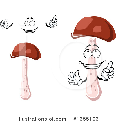 Royalty-Free (RF) Mushroom Clipart Illustration by Vector Tradition SM - Stock Sample #1355103