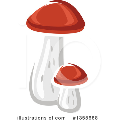 Royalty-Free (RF) Mushroom Clipart Illustration by Vector Tradition SM - Stock Sample #1355668