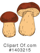 Mushroom Clipart #1403215 by Vector Tradition SM