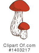 Mushroom Clipart #1403217 by Vector Tradition SM