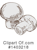 Mushroom Clipart #1403218 by Vector Tradition SM