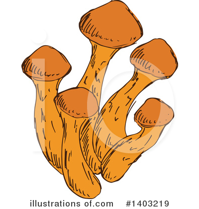 Royalty-Free (RF) Mushroom Clipart Illustration by Vector Tradition SM - Stock Sample #1403219