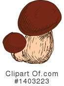 Mushroom Clipart #1403223 by Vector Tradition SM