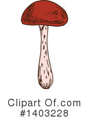 Mushroom Clipart #1403228 by Vector Tradition SM