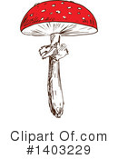 Mushroom Clipart #1403229 by Vector Tradition SM