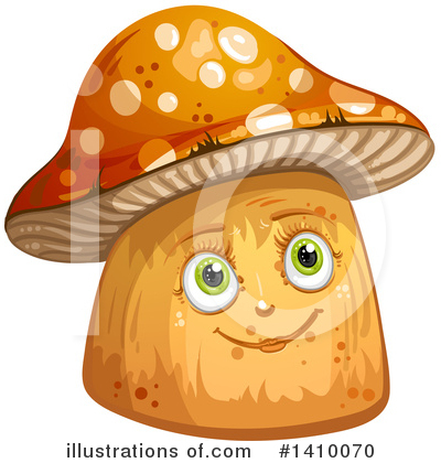 Royalty-Free (RF) Mushroom Clipart Illustration by merlinul - Stock Sample #1410070