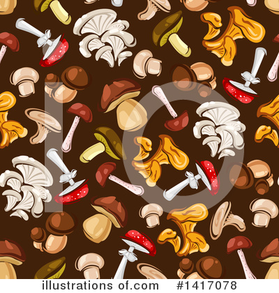 Royalty-Free (RF) Mushroom Clipart Illustration by Vector Tradition SM - Stock Sample #1417078