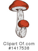Mushroom Clipart #1417538 by Vector Tradition SM