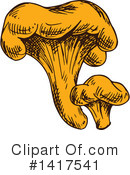 Mushroom Clipart #1417541 by Vector Tradition SM