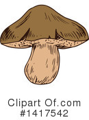 Mushroom Clipart #1417542 by Vector Tradition SM