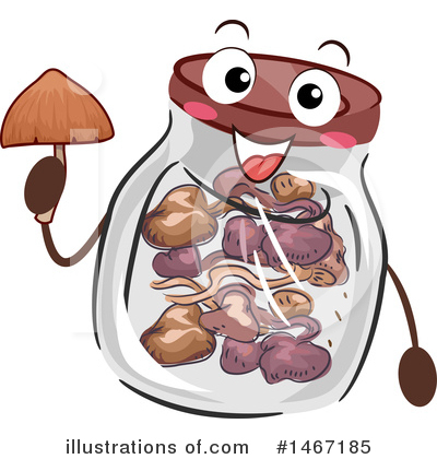 Royalty-Free (RF) Mushroom Clipart Illustration by BNP Design Studio - Stock Sample #1467185