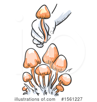 Royalty-Free (RF) Mushroom Clipart Illustration by BNP Design Studio - Stock Sample #1561227