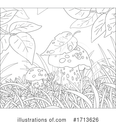 Royalty-Free (RF) Mushroom Clipart Illustration by Alex Bannykh - Stock Sample #1713626