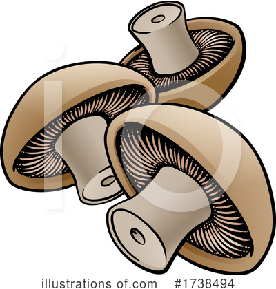 Royalty-Free (RF) Mushroom Clipart Illustration by AtStockIllustration - Stock Sample #1738494