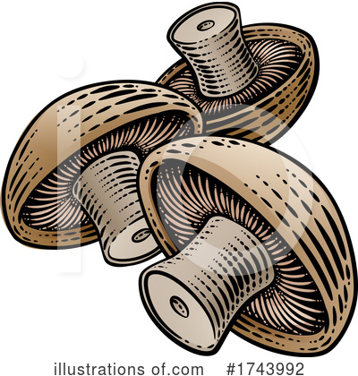 Royalty-Free (RF) Mushroom Clipart Illustration by AtStockIllustration - Stock Sample #1743992