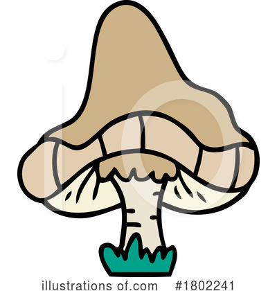 Royalty-Free (RF) Mushroom Clipart Illustration by lineartestpilot - Stock Sample #1802241