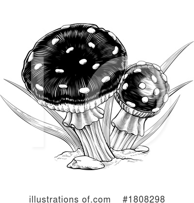 Royalty-Free (RF) Mushroom Clipart Illustration by AtStockIllustration - Stock Sample #1808298