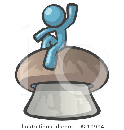 Royalty-Free (RF) Mushroom Clipart Illustration by Leo Blanchette - Stock Sample #219994