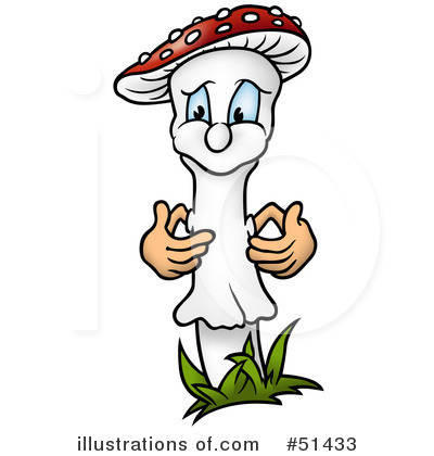 Royalty-Free (RF) Mushroom Clipart Illustration by dero - Stock Sample #51433