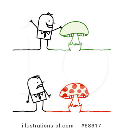 Royalty-Free (RF) Mushroom Clipart Illustration by NL shop - Stock Sample #68617