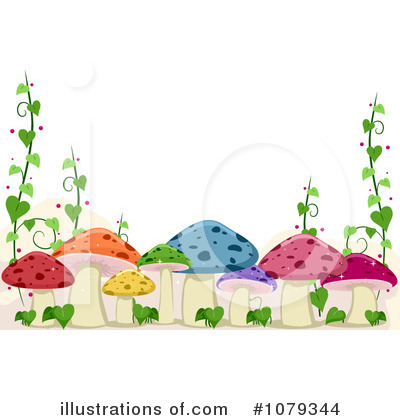 Royalty-Free (RF) Mushrooms Clipart Illustration by BNP Design Studio - Stock Sample #1079344