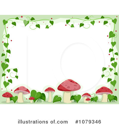 Royalty-Free (RF) Mushrooms Clipart Illustration by BNP Design Studio - Stock Sample #1079346