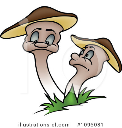 Mushrooms Clipart #1095081 by dero