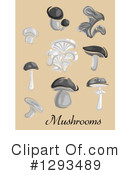 Mushrooms Clipart #1293489 by Vector Tradition SM