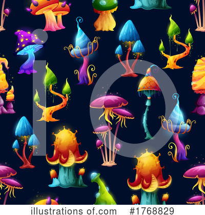 Royalty-Free (RF) Mushrooms Clipart Illustration by Vector Tradition SM - Stock Sample #1768829