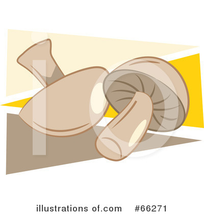 Royalty-Free (RF) Mushrooms Clipart Illustration by Prawny - Stock Sample #66271