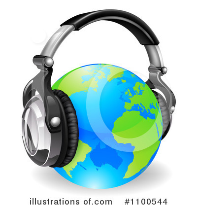 Headphones Clipart #1100544 by AtStockIllustration