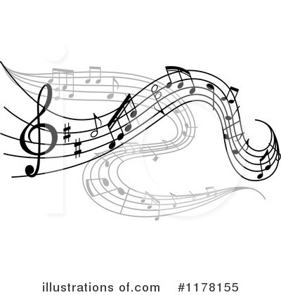 Music Notes Clipart #1178155 by Vector Tradition SM