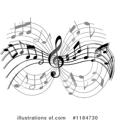 Music Note Clipart #1184730 by Vector Tradition SM