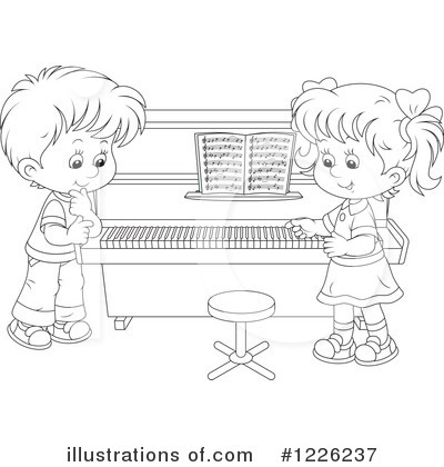 Piano Clipart #1226237 by Alex Bannykh