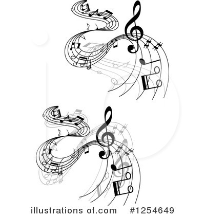 Royalty-Free (RF) Music Clipart Illustration by Vector Tradition SM - Stock Sample #1254649
