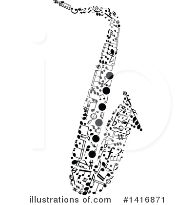 Music Note Clipart #1416871 by Vector Tradition SM